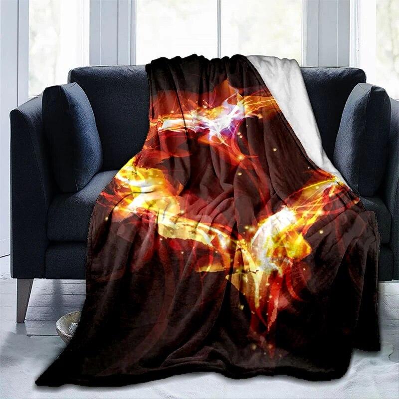Colorful Magical Fantasy Abstract Art Printed Modern Blanket Gedruckt Bettdecke Geschenk Flannel Soft Sofa Bed Throwing Blankets