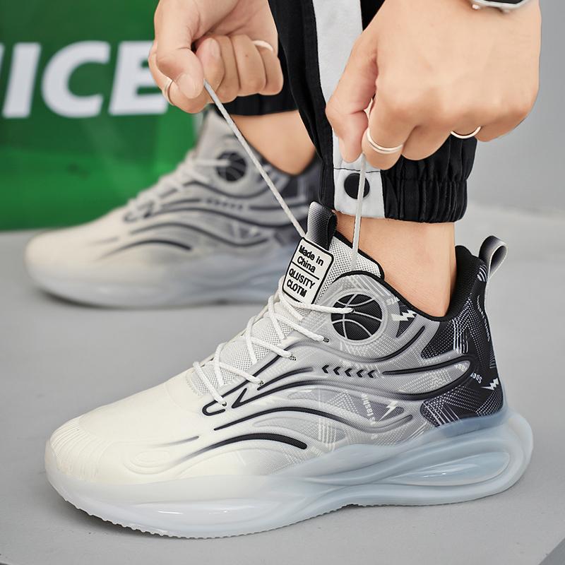 Men’s Sports Shoes Running Sneakers Summer Students Plus Size Basketabll Shoes Thick Sole Shoes High Top
