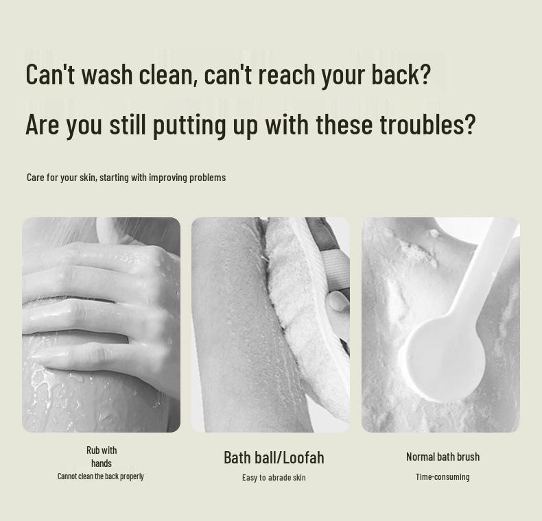 Wireless Long-Handle Electric Bath Brush with Digital Display - Waterproof Automatic Shower Scrubber