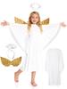 [Yi-gog] Conjunto de Fantasia de Anjo de Natal para Crianças (eu)