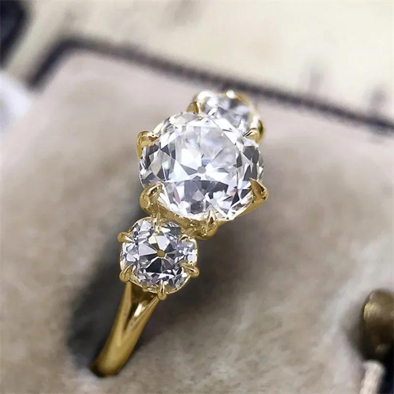 Fashion Versatile Cubic Zirconia Ring For Women Simple Stylish Wedding Bride Accessory Party Jewelry Drop Shipping