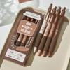 Students Stationery Coffee Color Soft Bread Gel Pen Set Neutral Gel Pen Ballpoint Pen Writing Pen