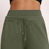 Women's Solid Color High Waisted Pants, Loose Fit Sweatpants, Straight Leg Pants