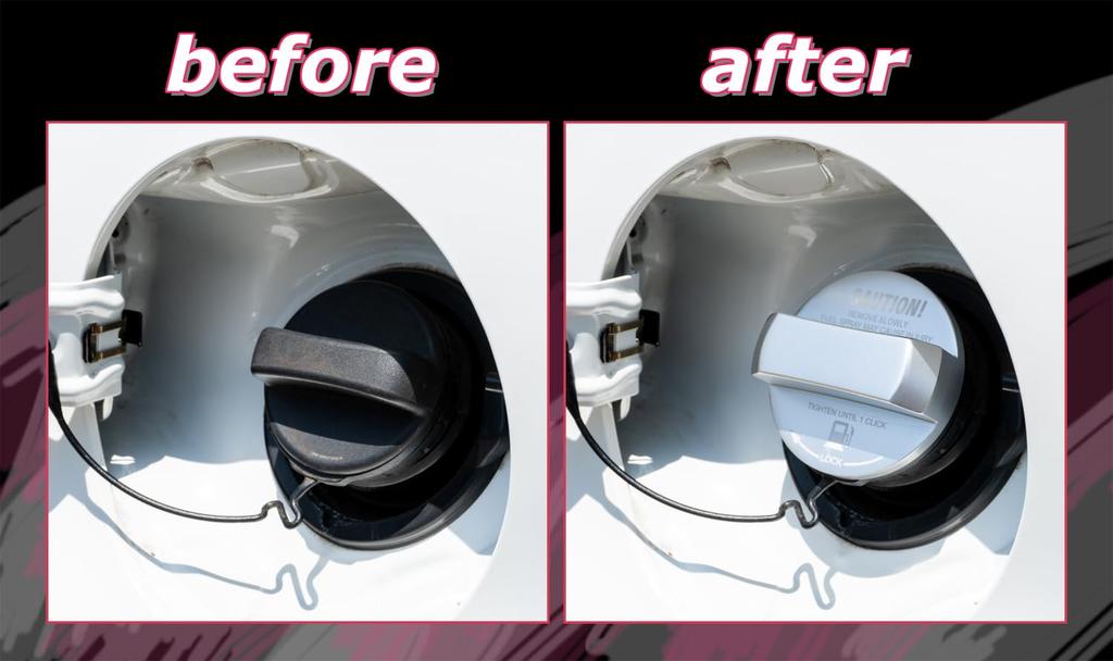 Brightonnet Aluminum Fuel Filler Cap for and Subaru Cover, Silver, BC-FUCAPT-SL, Toyota, Daihatsu, Mazda,