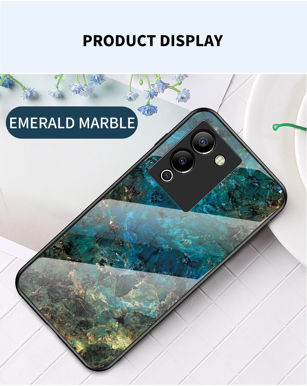 

Чехол для Infinix Note 10 11 Pro 12 G96 11s Hot 8 9 10s 11 11s 9 10 11 Play 30i 12i Smart 4 5 6 7, чехол из мраморного закаленного стекла, задняя крышка For Infinix Hot 12i