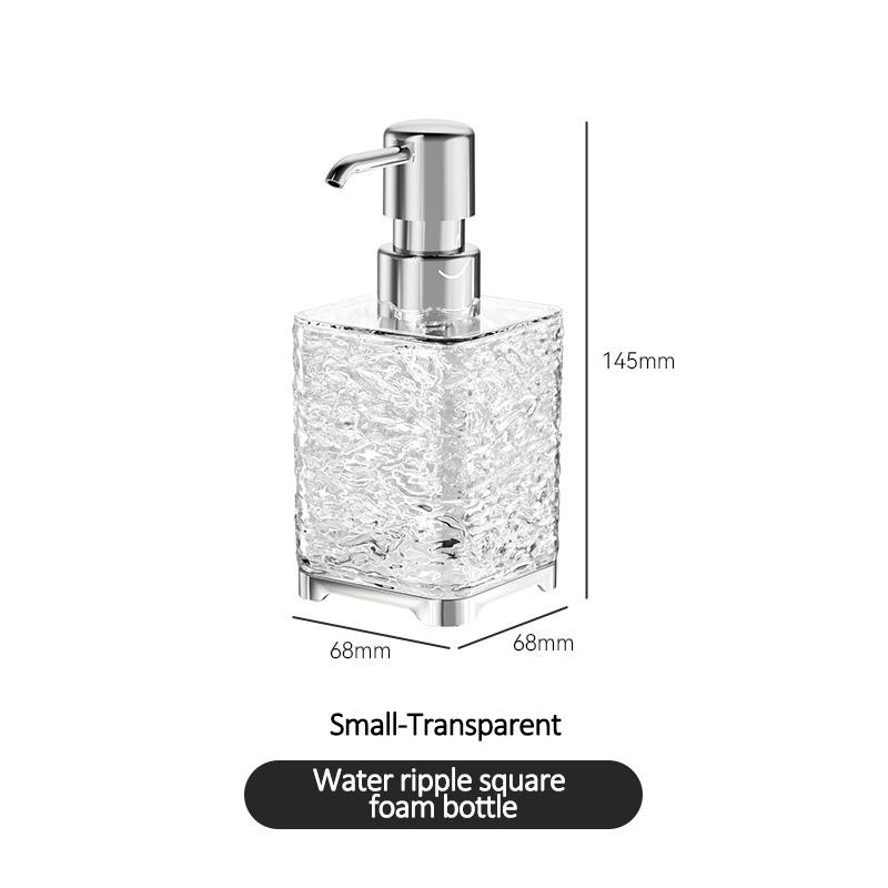 Travel Bottle Hotel Bathroom Bath Luxury Light Luxury Shampoo Shower Gel Hand Soap Foaming Press Bottle Plastic Bottle
