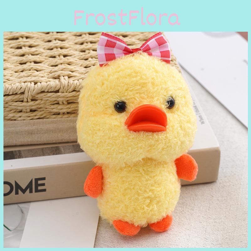 Adorable Plush Duck Keychain Cute Stuffed Animal Doll For Bags And Gifts