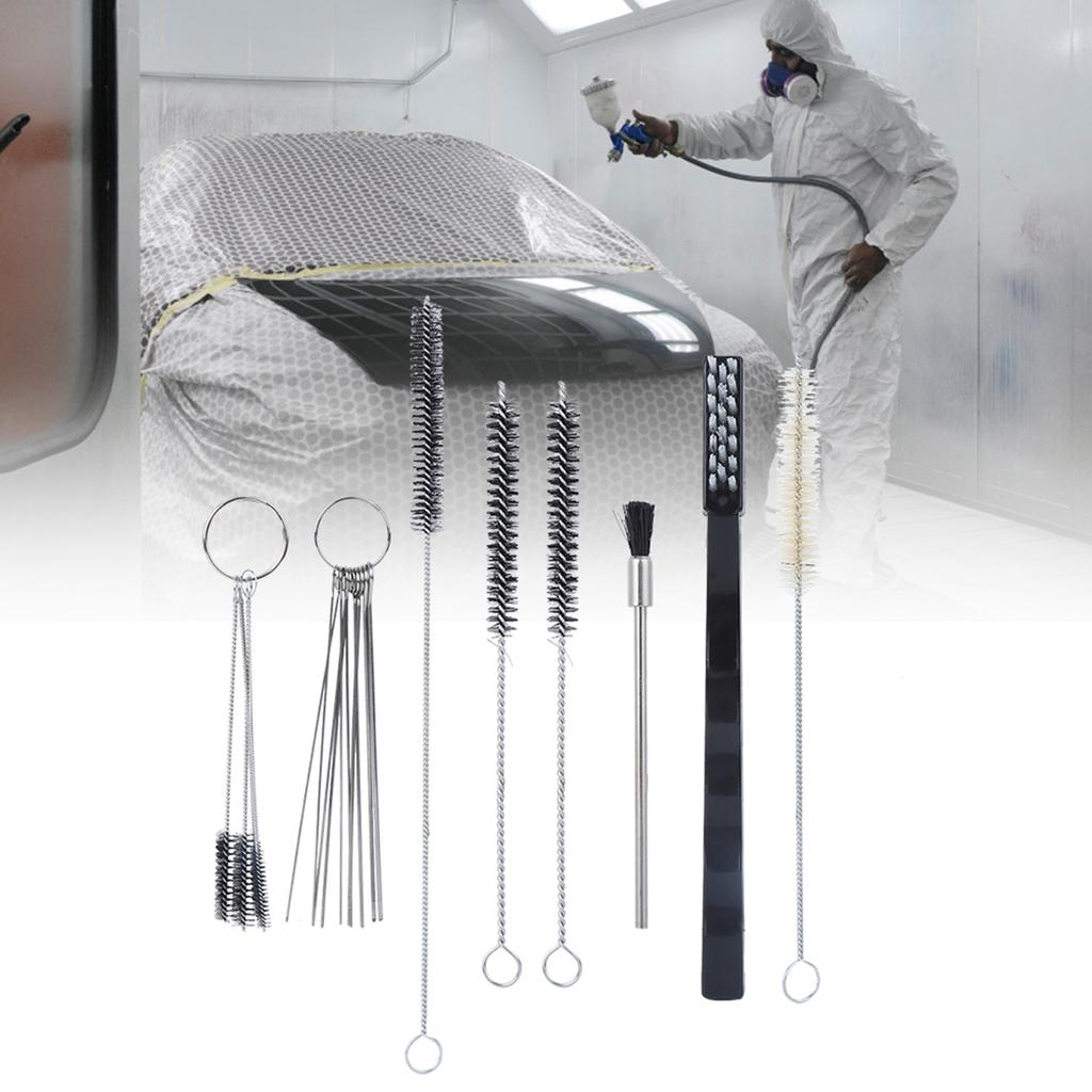 21-teiliges Set Reinigungsset Hardware-Zubehör Handwerkzeug Airbrush-Teile Tragbar für Sprühwerkzeuge