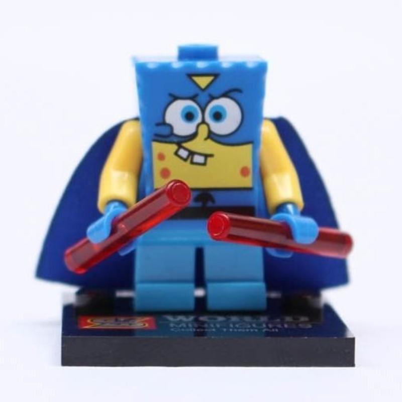 Spongebob Patrick Star Blocks Cartoon Anime Assembled Model Small Building Blocks Children Cute Boys Girls Educational Gifts