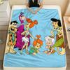 Coperta in Flanella con Stampa dei Flintstones, Alta qualità, Confortevole per Tutte le Stagioni, Decorazione per la Casa, Calore e Comfort