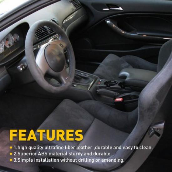 1/2Set Black Center Console Armrest Cover Lid For 1999 2000 2001 2002 2003 2004