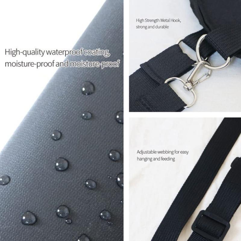 Ló szénzsák Hordozható Vízálló Nagy Kapacitású Állítható Vállpánt Oxford Szövet Széna