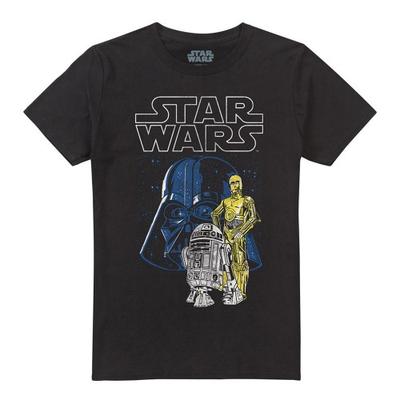 Star Wars Unisex Adult Droids Darth Vader T-Shirt