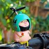 Wind Activated Rotating Propeller Vehicle Decors Pig Ornament Motorcycles Accessories for Bike Motorcycles Car Interior