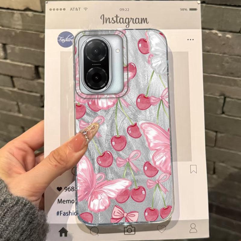 Summer Red Fruit Girls Case For Xiaomi Redmi 14C 13C 10 9A 9C Note 14 13 12 11 10S 9 8 Pro Plus A5 A4 A3 A2 A1 Fundas Cover