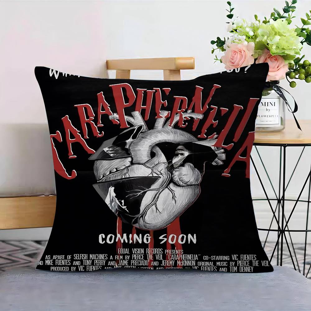 

Band P-Pierce The Veil Personalized Picture Text Home Decorative Pillows Household Gifts 45x45cm 30cmx30cm