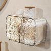 Wall Mounted Cotton Pad Storage Box Practical Hanging Cotton Pad Holder Storage Holder For Organized Living Spaces