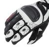 Komine Motorcycle Titanium Racing Size for and Made with Genuine Carbon and Stretch Titanium Gloves, White/Black, 2XL, GK-235 12969, Spring, Summer,