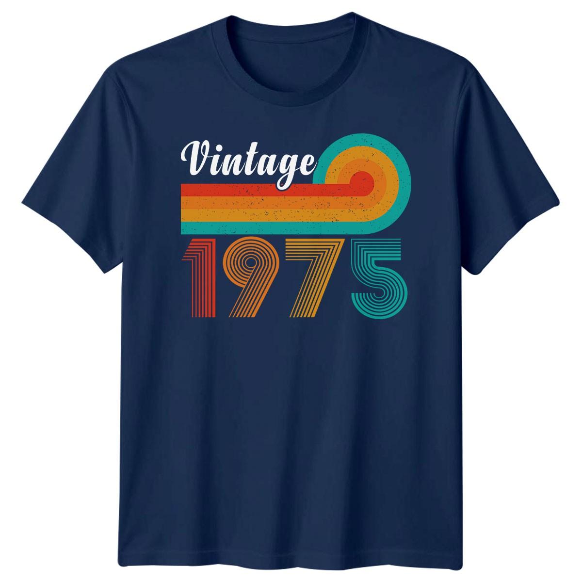 Винтажная мужская футболка 1975 года, подарок на 50-летие, ретро юбилейная футболка M