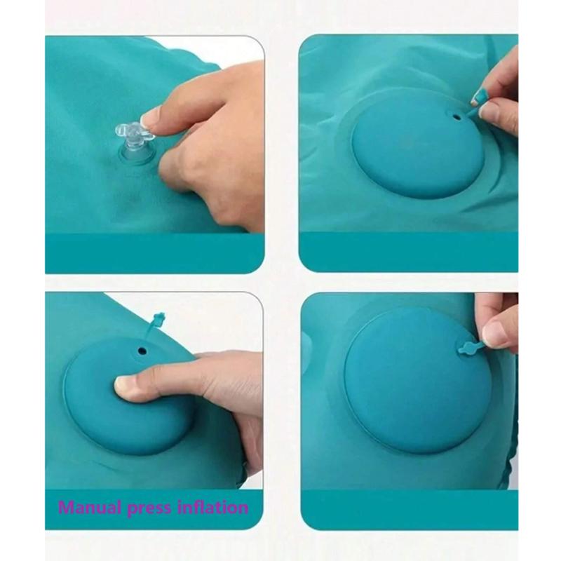 Outdoor Portable Camping Pillow Hand Press Inflatable Pillow, Travel Pillow, Multifunctional Foldable Portable Pillow, Suitable