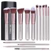 Makeup Brushes BS-MALL Premium Synthetic Foundation Powder Concealers Eye Shadows Makeup 14 Pcs Brush Set. (GOLD SILVER)