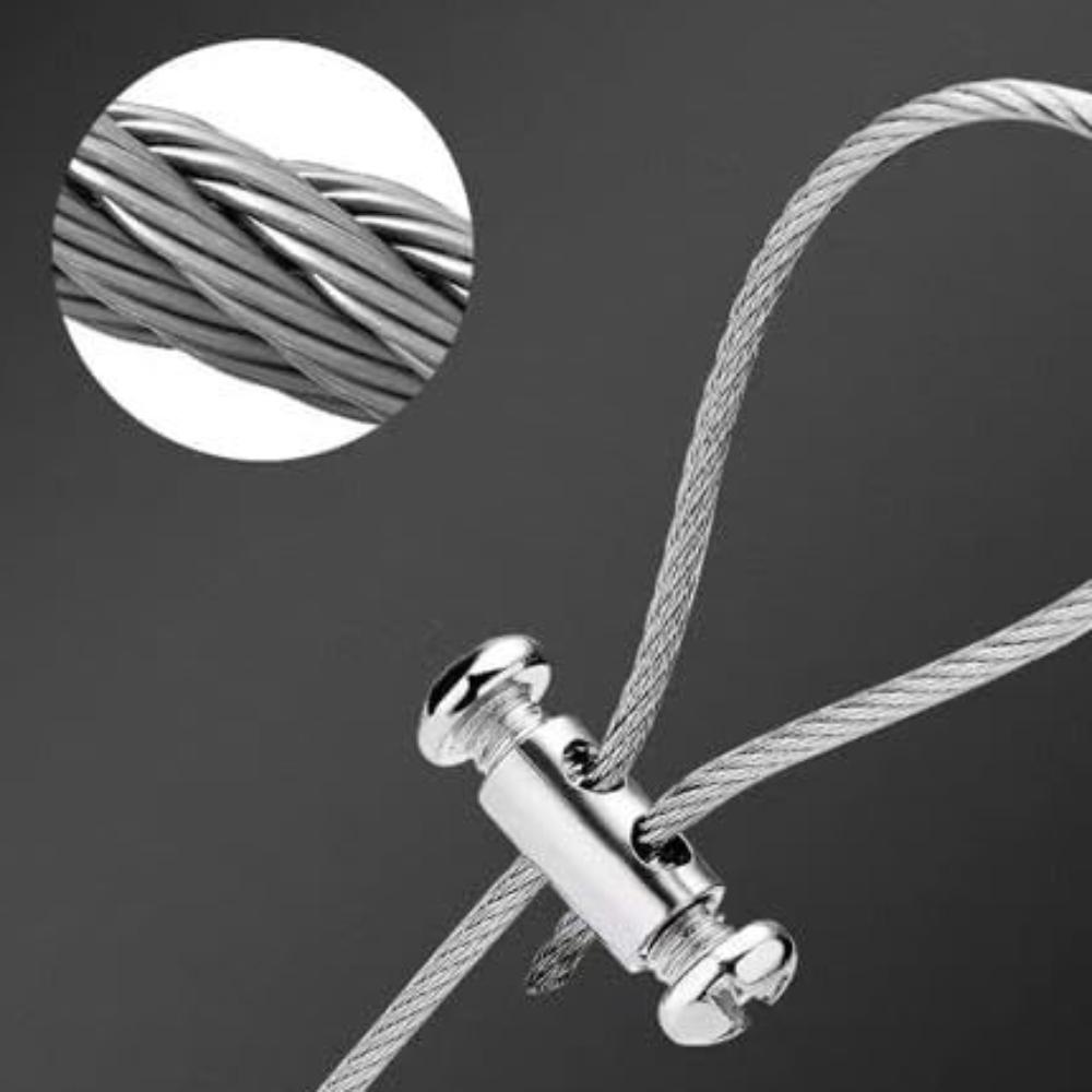 New Copper Steel Wire Rope Clip Metal Adjustable Wire Rope Clamp Stainless Steel Cable Clamp 6X10mm