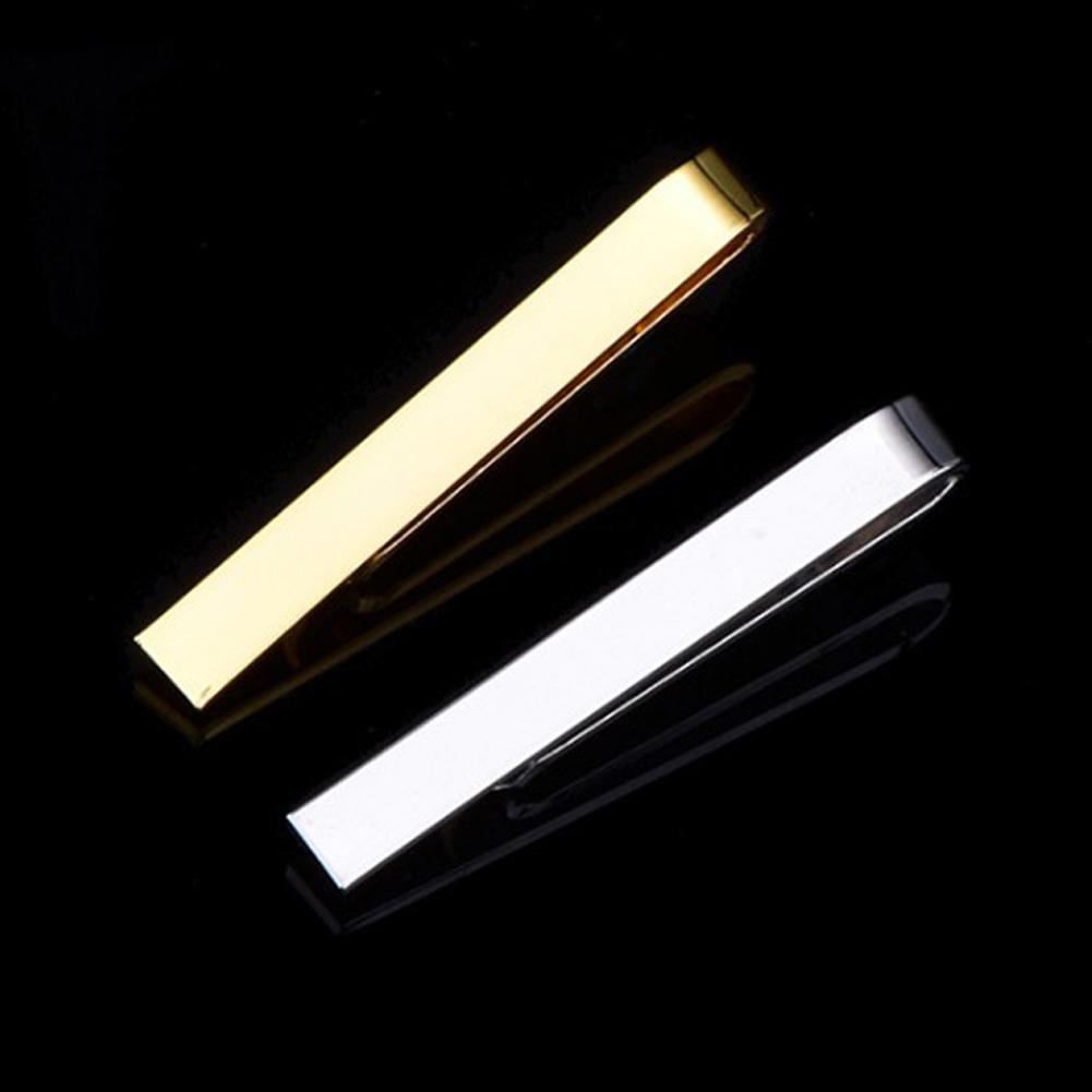 Fashion Stainless Steel Tie Clip Black Silver Color Metal Necktie Tie Men Party Business Simple Jewelry Accessories
