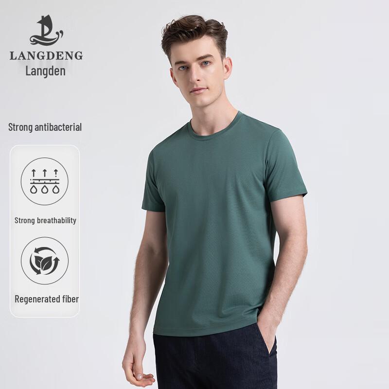 Langdeng Men s Solid Color Lightweight T-Shirt XL (180/96A)