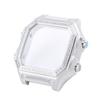 DIY diamond studded case for Casio 3299 small square AE-1200 1300 modified stainless steel case with diamond studded shell