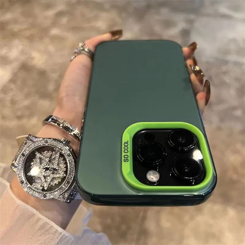 Luxury Plating Matte laser Phone Case For iPhone 16 Pro Max 15 14 13 12 11 Plus X XS XR Fashion Shockproof Bumper Cases Cover