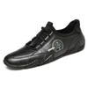 Men'S Genuine Leather Shoes 38-46 Male Comfortable Soft Driving Shoes Anti-Slip Loafers Man Casual Luxury Flats Male Sneakers