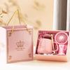 Creative Ceramic Tea Cup Gift Set with Fan
