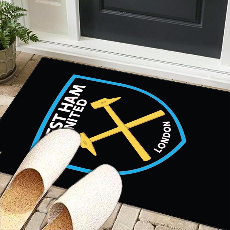 Football Club Emblem Office Rug Chair Mat, Game Carpet, Suitable for Front Door, Bedroom, Living Room, Desk, Holiday Gift
