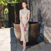 Bez rukávů denní národní styl nový čínský styl Suzhou dlouhé čchang-pao vylepšené mladé 1011 nové dámské vysoký pocit léto