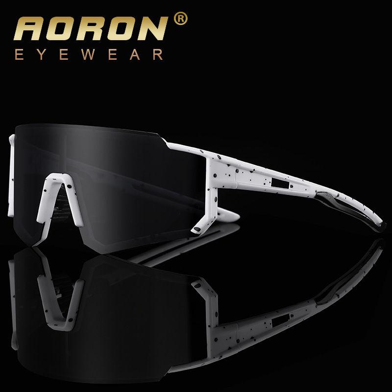 AORON Big Lens Cycling Sunglasses Outdoor Fashion Sport Driving Skiing Glasses for Men Women Polarized Sunglasses