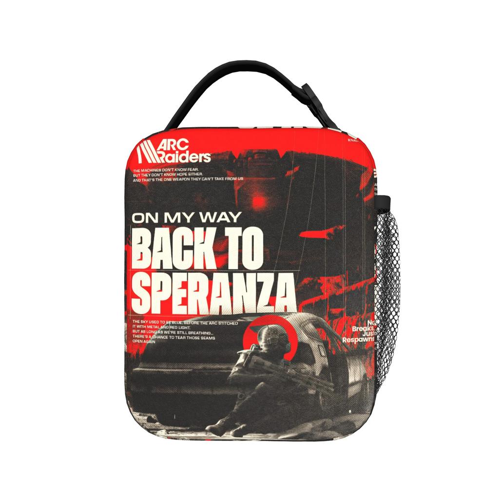 ARC Raiders Futuristic Sci-Fi Game Insulated Lunch Bag Thermal Bag Reusable,Lunch Container  Leakproof Tote Lunch Box