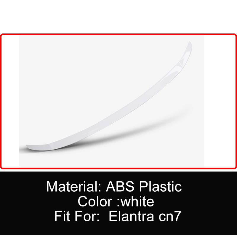 

Задняя крышка багажника, комплект кузова, спойлер, крылья для Hyundai Elantra CN7 2022, спортивный стиль, карбоновый тюнинг, внешний вид белый