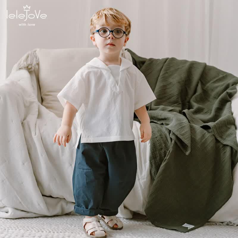 

LELE JOVE Kids Academy Style V-Neck Tee XL