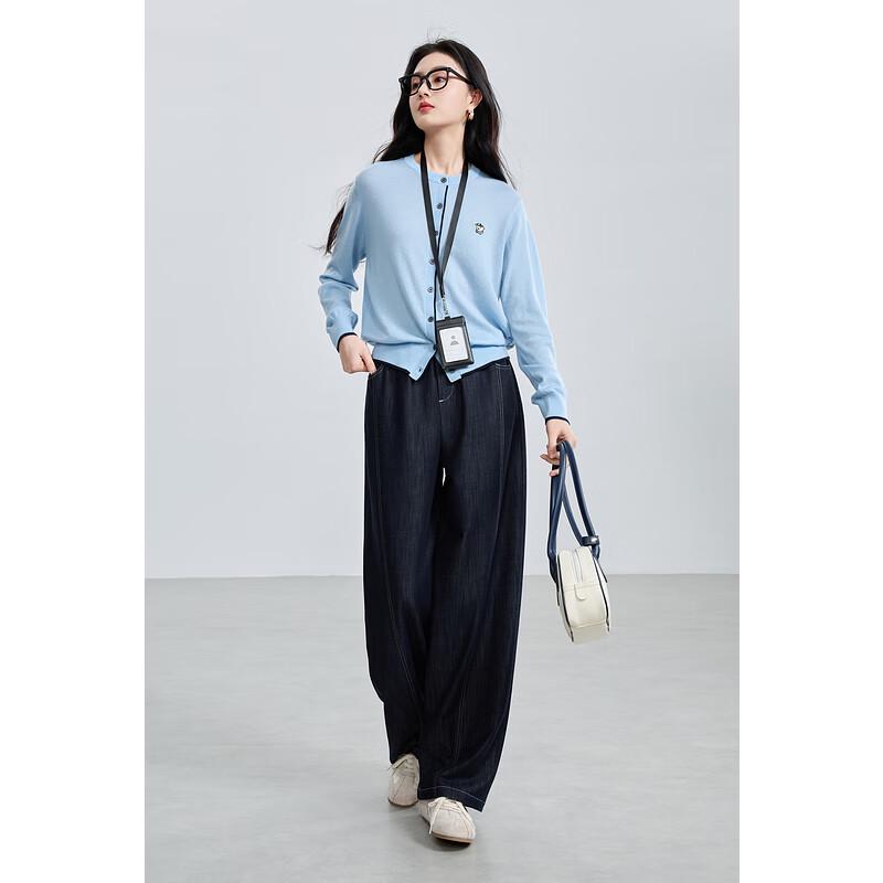 

Sancai Women s Plus Size Faux Denim Straight-Leg Pants M