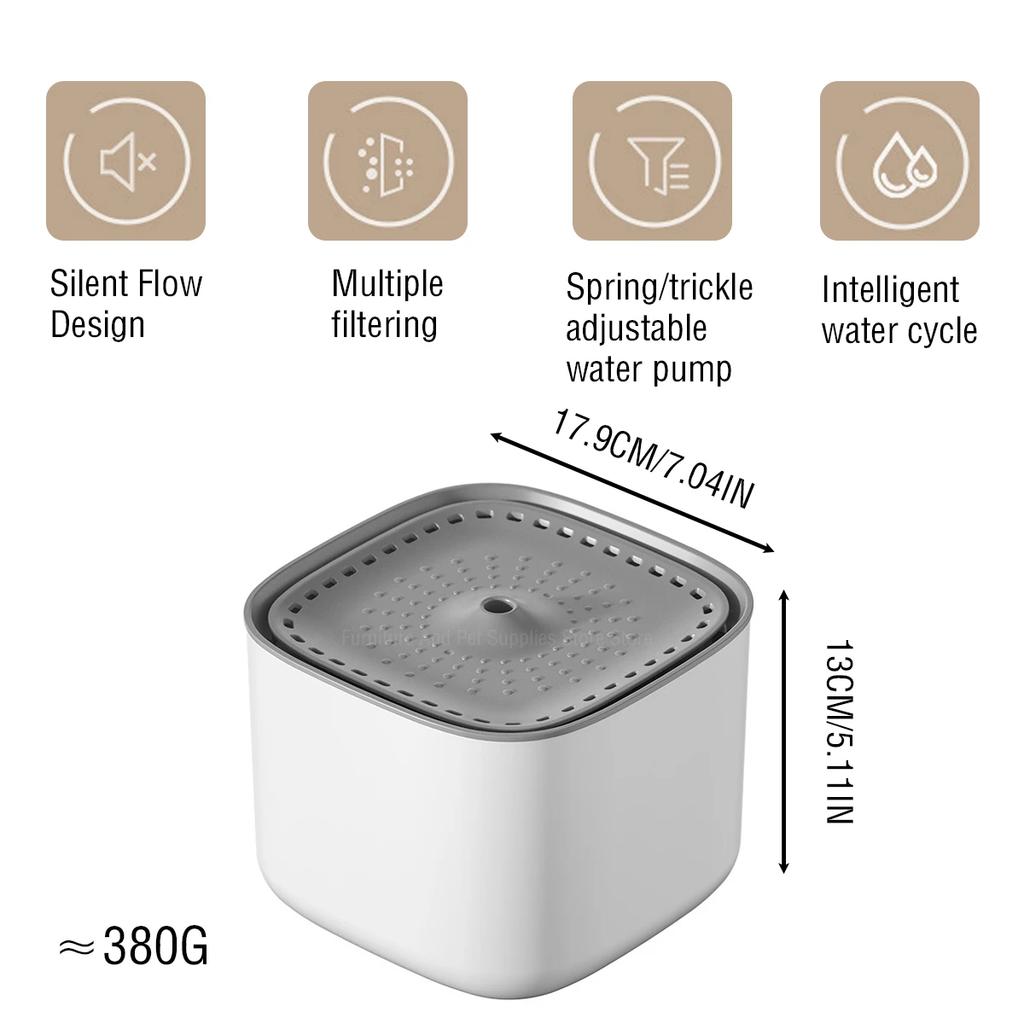 3L Cat Water Fountain Auto Recirculate Filter Large Capacity Filtring Cat Water Drinker USB Electric Mute Cats Water Dispenser