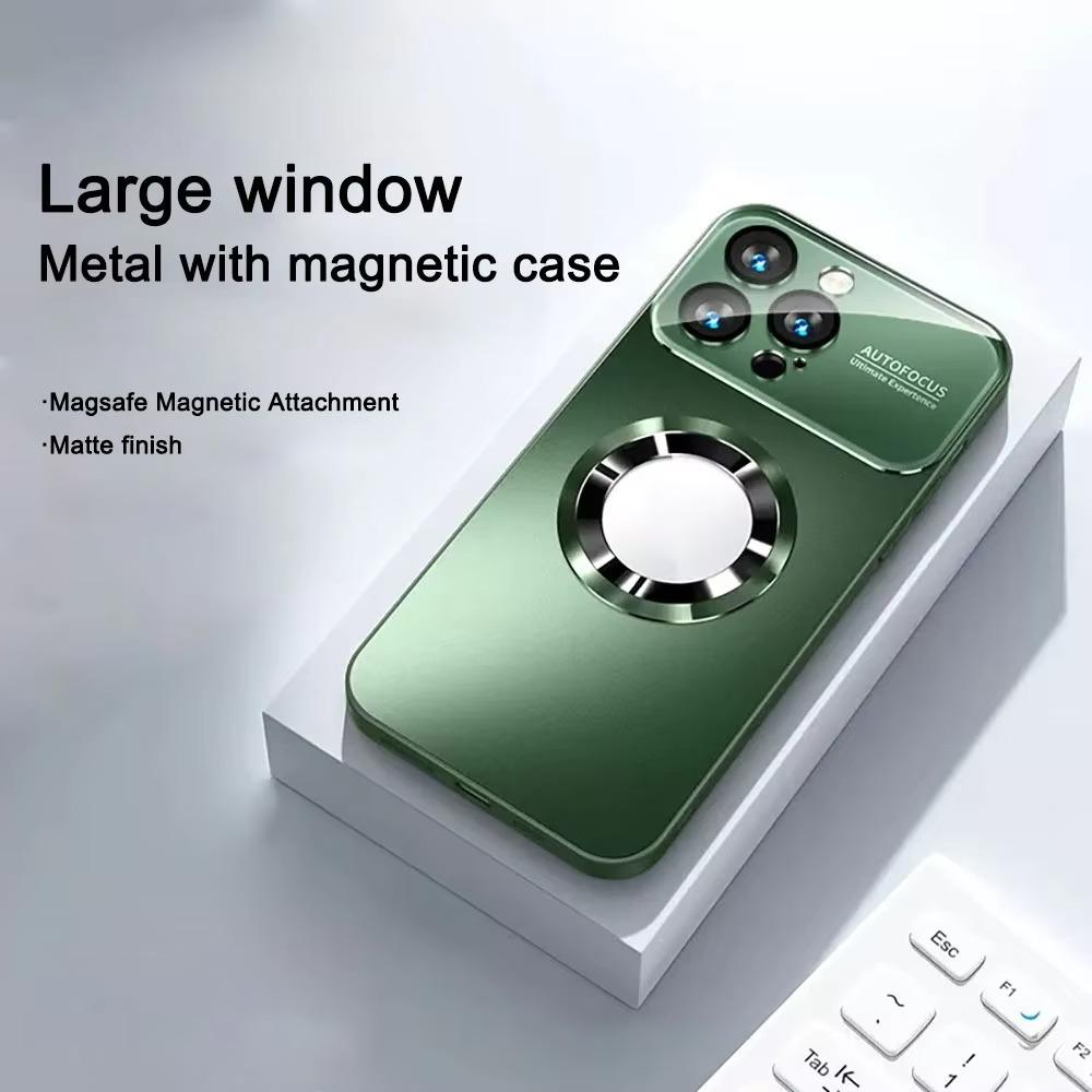 Für Magsafe Magnetische Linsenabdeckung Handy Farbe Mattes Case für iPhone 16 15 14 Plus 13 12 Sofortige Verwandlung 17 Pro Max Serie