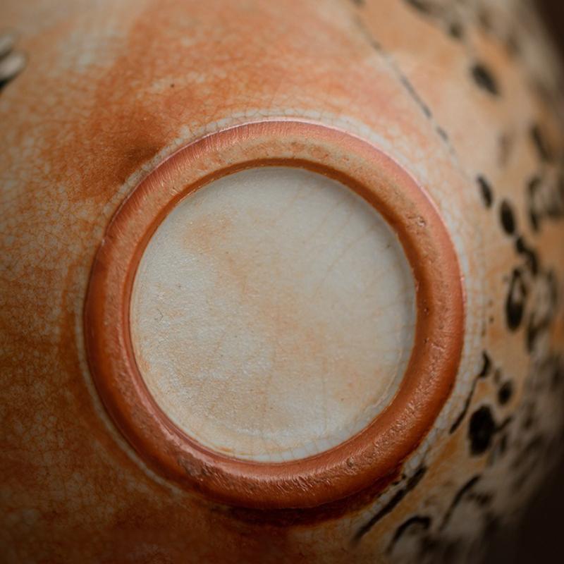 Retro Hand-Painted Teacup Japanese Zhiye Pottery Tea Pitcher Handmade Cat Household Cup Chinese Kungfu Tea Ceremony Teaware