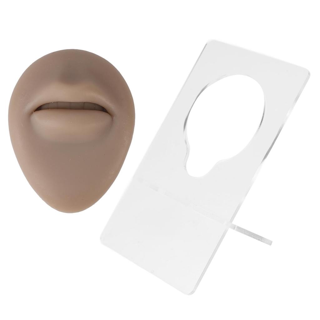Silicone Lips Model 3D High Simulation Lifelike Elastic Lip Piercing Tattoo Practice Fake Lip Model for Training