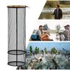 Fish Basket Lightweight Nylon Mesh Bait Storage Cage Foldable Fishing Holder for Kayak Crayfish Baitfish Bass Trout Catfish