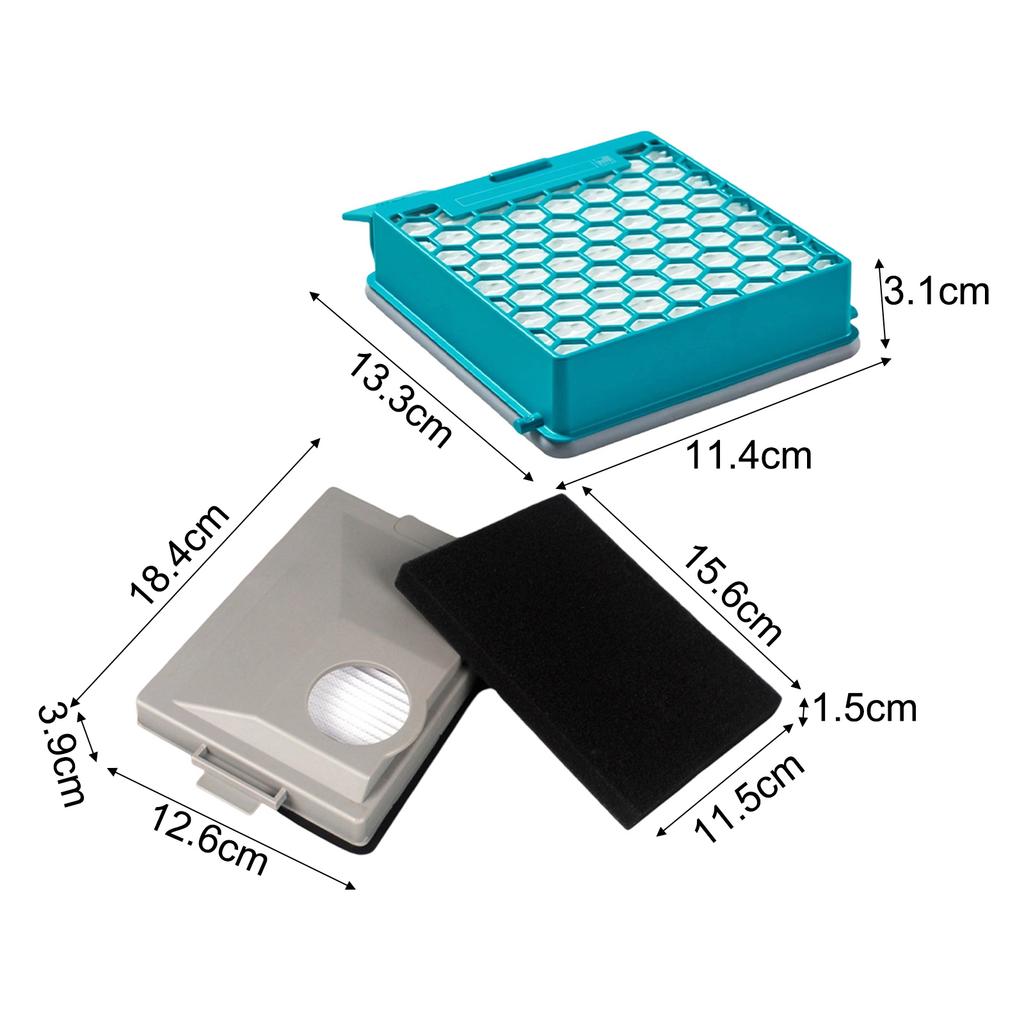 Kohlenstoff-Staubsaugerfilter für Miele Blizzard CX1/Boost CX1 Serie mit HEPA- und Feinstaubfiltration 11639240