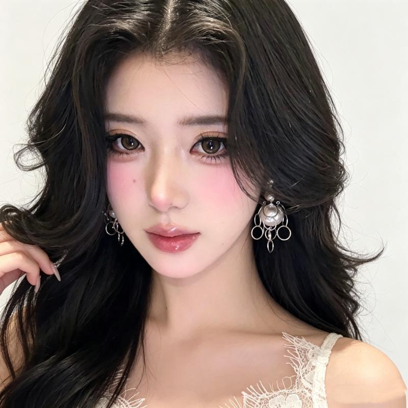 Chic Round Bead Tassel Earrings: Unique, High-End Fashion Earrings for Women.