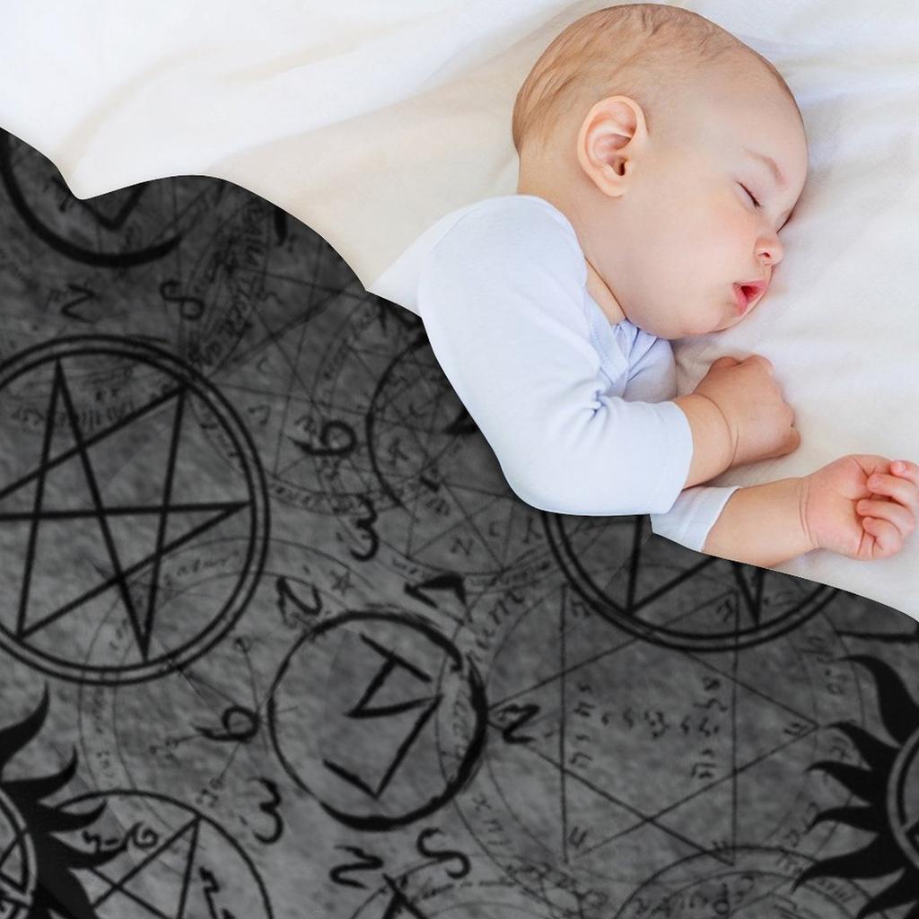 Supernatural Grey Throw Blanket for sofa Shaggy christmas decoration wednesday Blankets