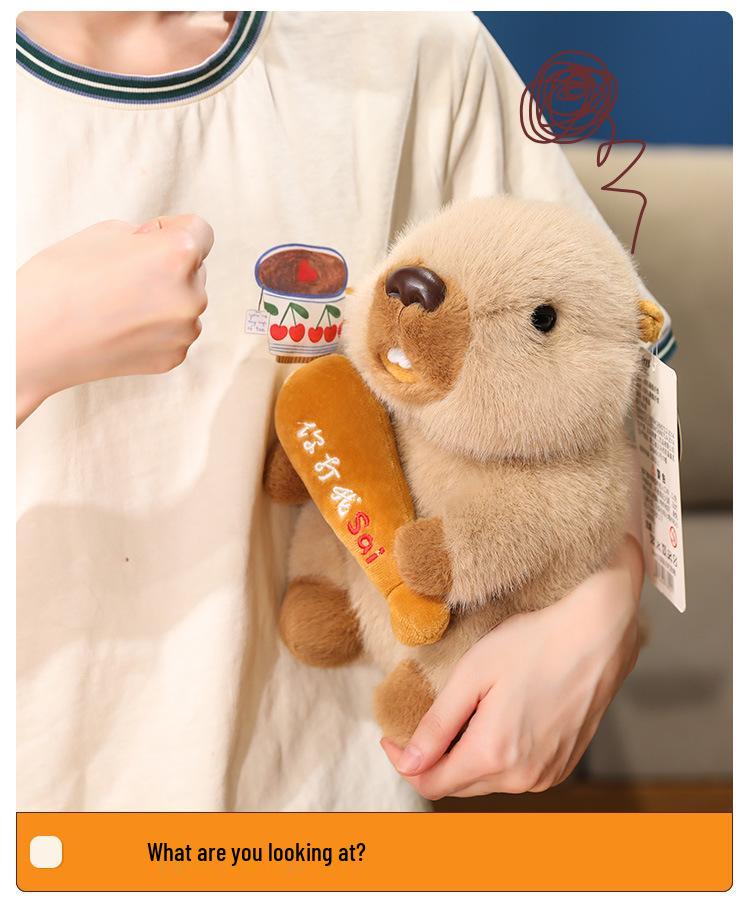 Nezha Groundhog Plush Toy: Children's Pillow and Soothing Doll Birthday Gift