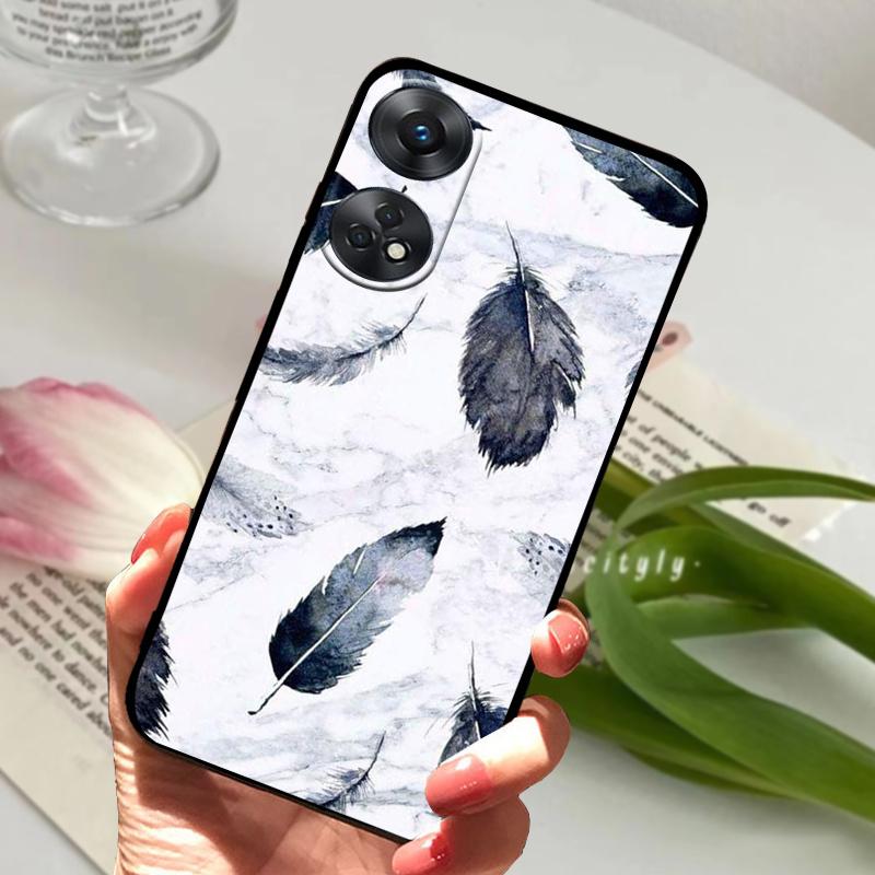 For Oppo Reno8 T 4G 5G Case Reno8T 8T Cool Fashion Soft Silicone TPU Phone Cover For OPPO Reno8 4G 5G Shockproof Bumper Fundas