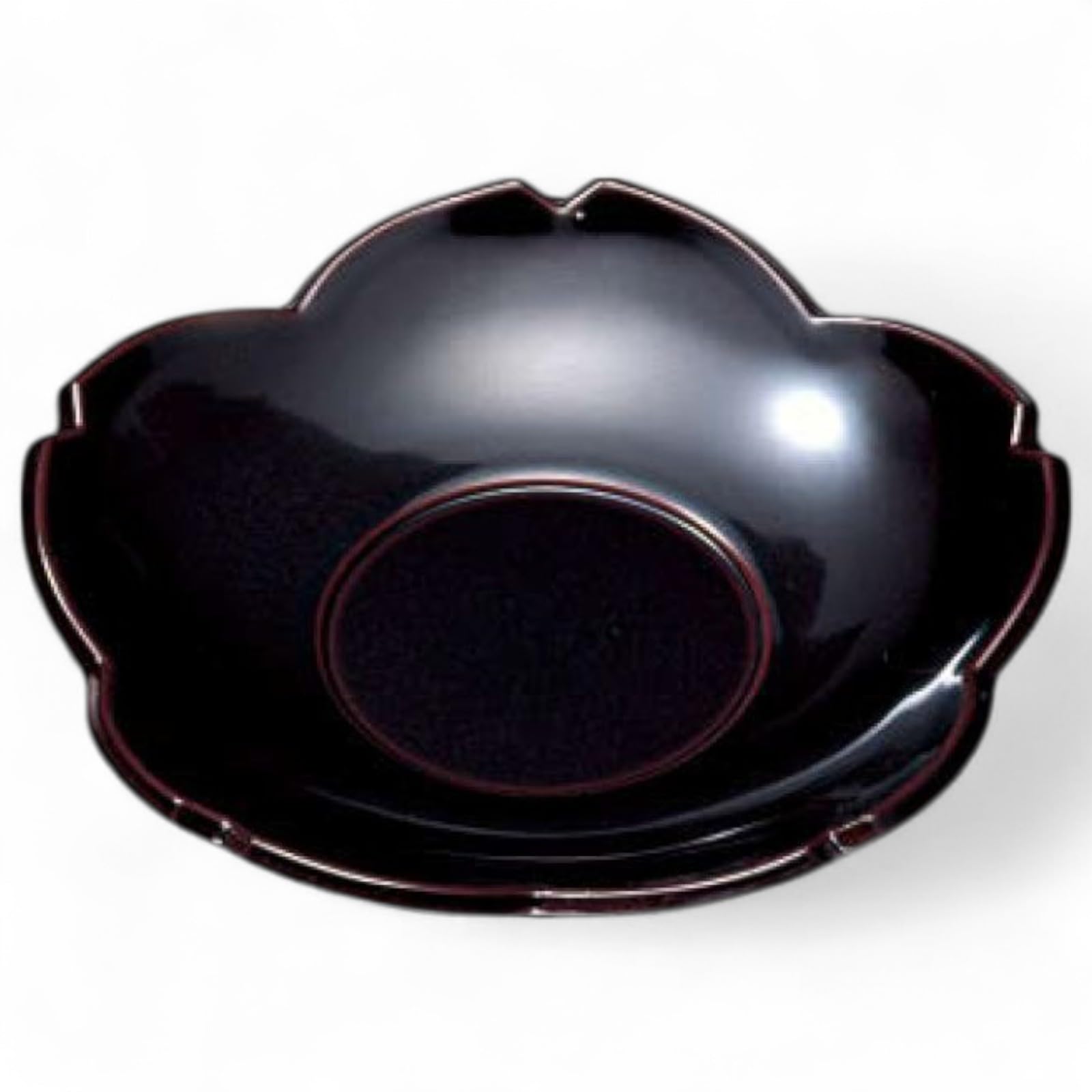 

J-kitchens 5-Piece Lacquerware Tea Tray, Made with a Synthetic Process of Wood Powder and Resin, Lacquered, PID-530230, Made in Japan